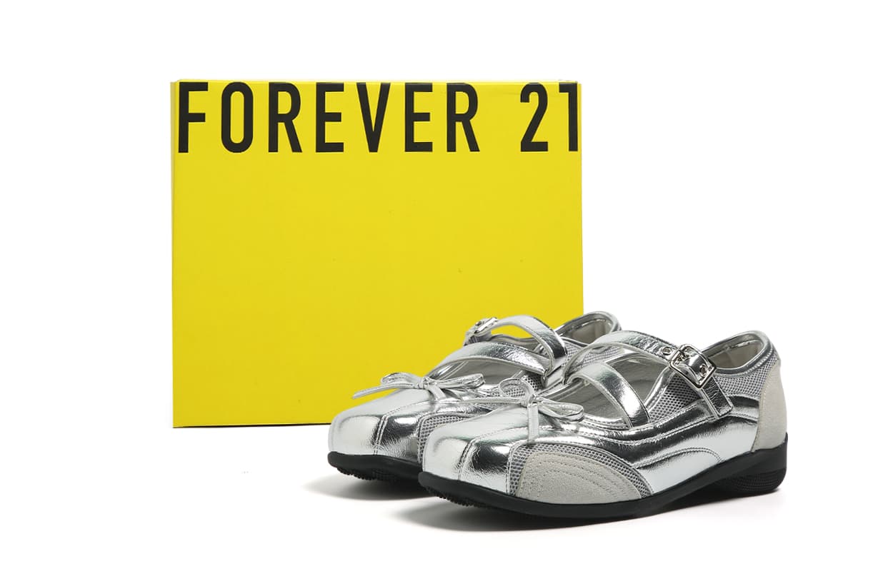Тапочки FOREVER 21 Повседневная обувь Женская Серебряная - изображение 6