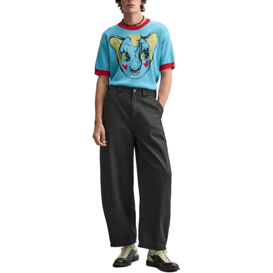 Футболка ZARA Harry Lambert FW24 T Рубашка Мужская Синяя - изображение 6