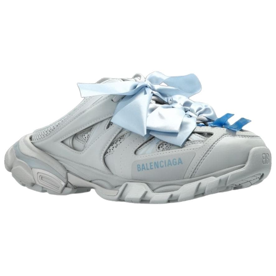 Кроссовки Balenciaga Track Арочный Low Топ Толстая Подошва Кроссовки Женские Серый и Светло-Синий - изображение 3