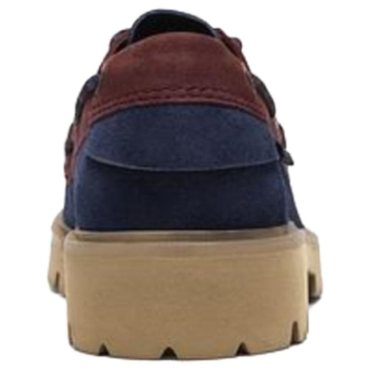 Clarks Cleyhill Boat Коровья кожа Повседневные кожаные туфли Мужские Морской синий - изображение 3