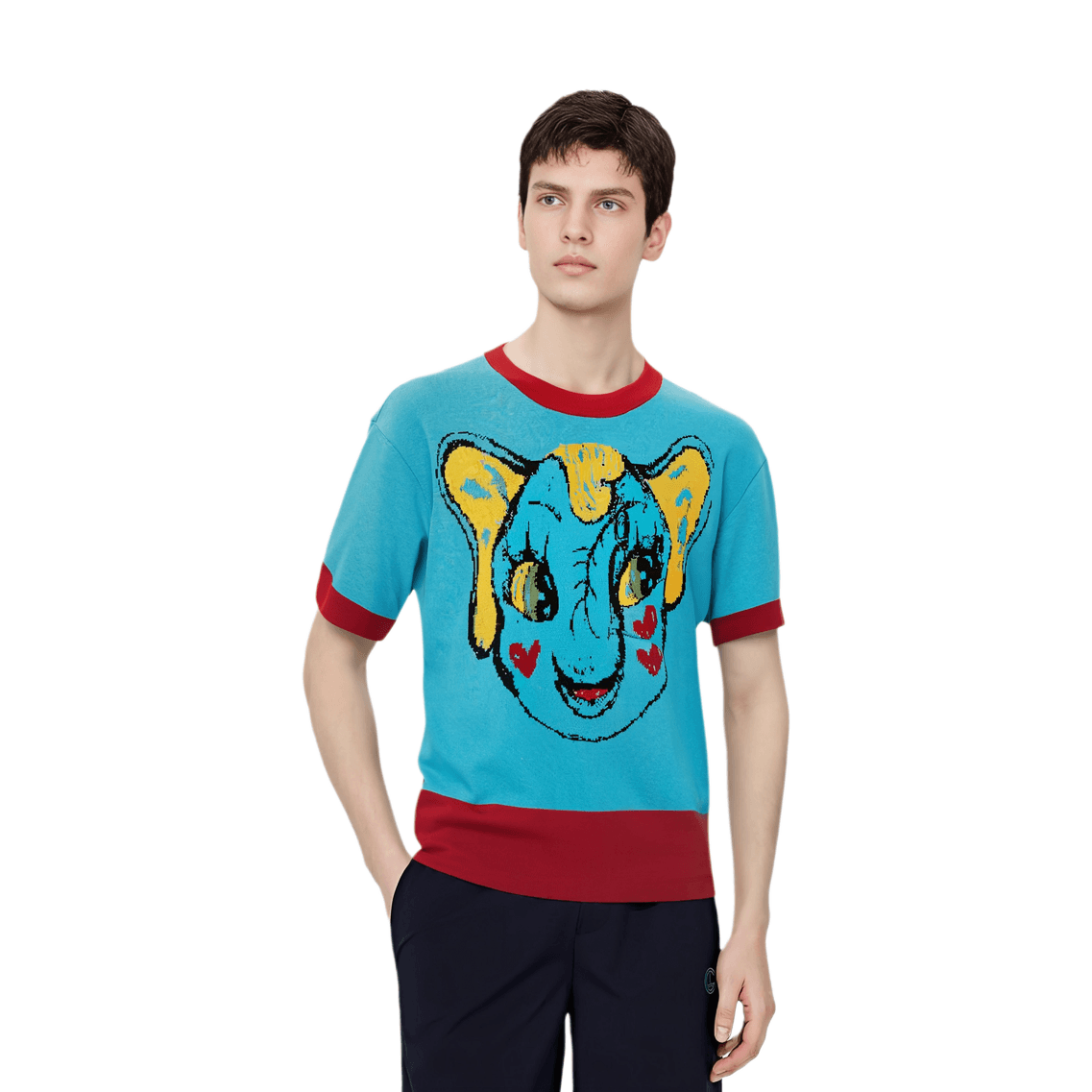 Футболка ZARA Harry Lambert FW24 T Рубашка Мужская Синяя - изображение 3