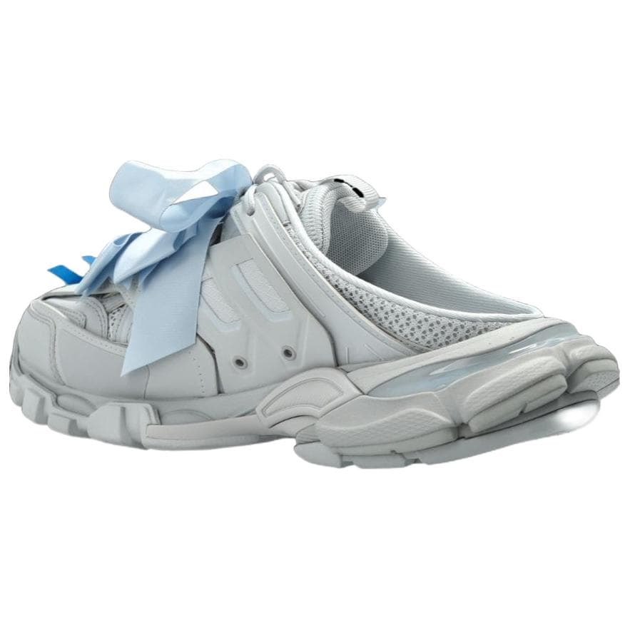 Кроссовки Balenciaga Track Арочный Low Топ Толстая Подошва Кроссовки Женские Серый и Светло-Синий - изображение 4