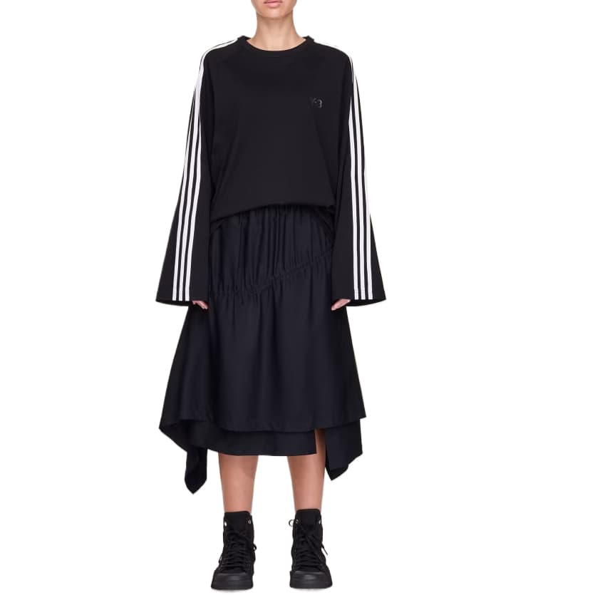 Футболка Y-3 3-Stripes Повседневный модный универсальный мужской футболка с длинным рукавом - изображение 7