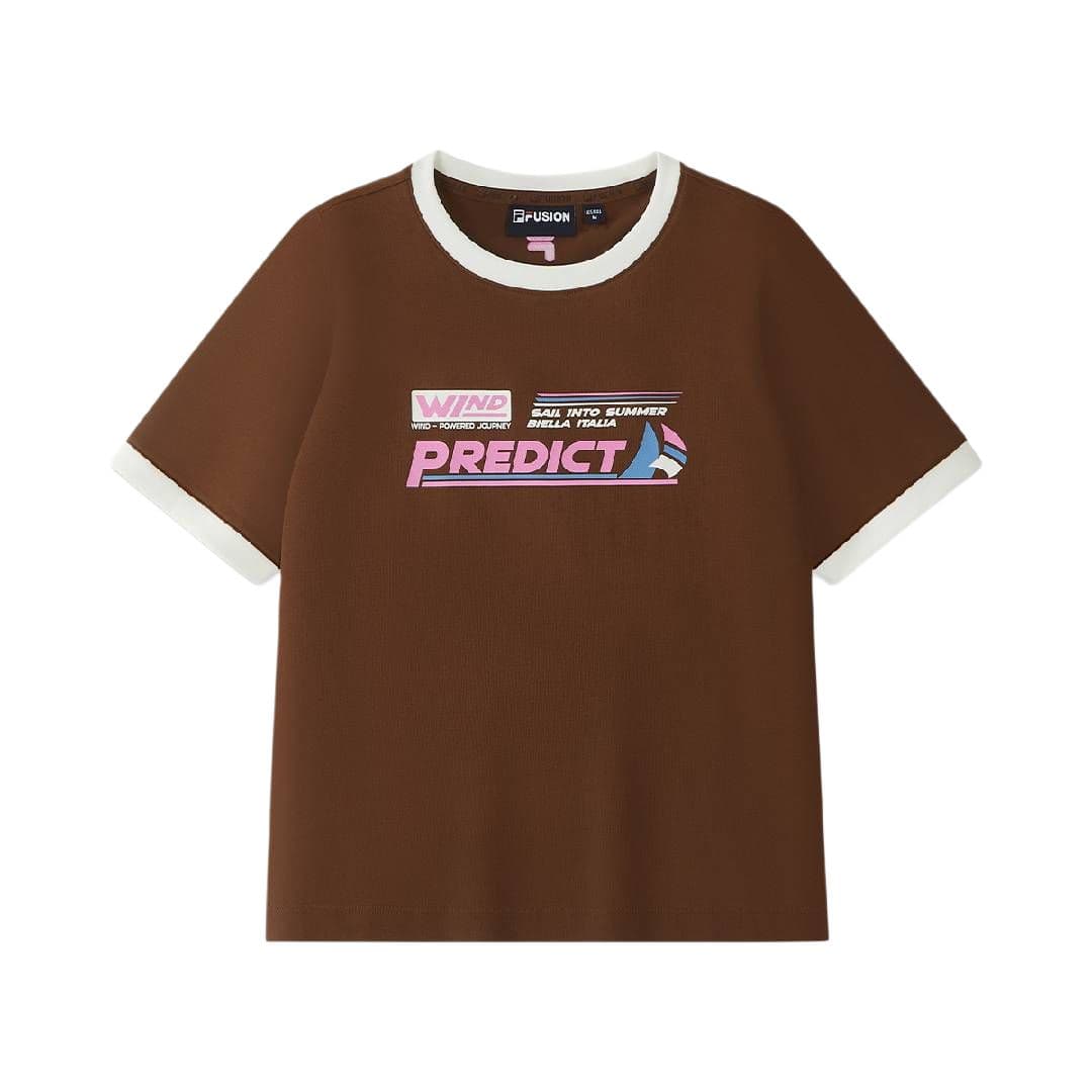 Футболка FILA FUSION Life T-Shirt Женская Mulan Коричневый - изображение 1
