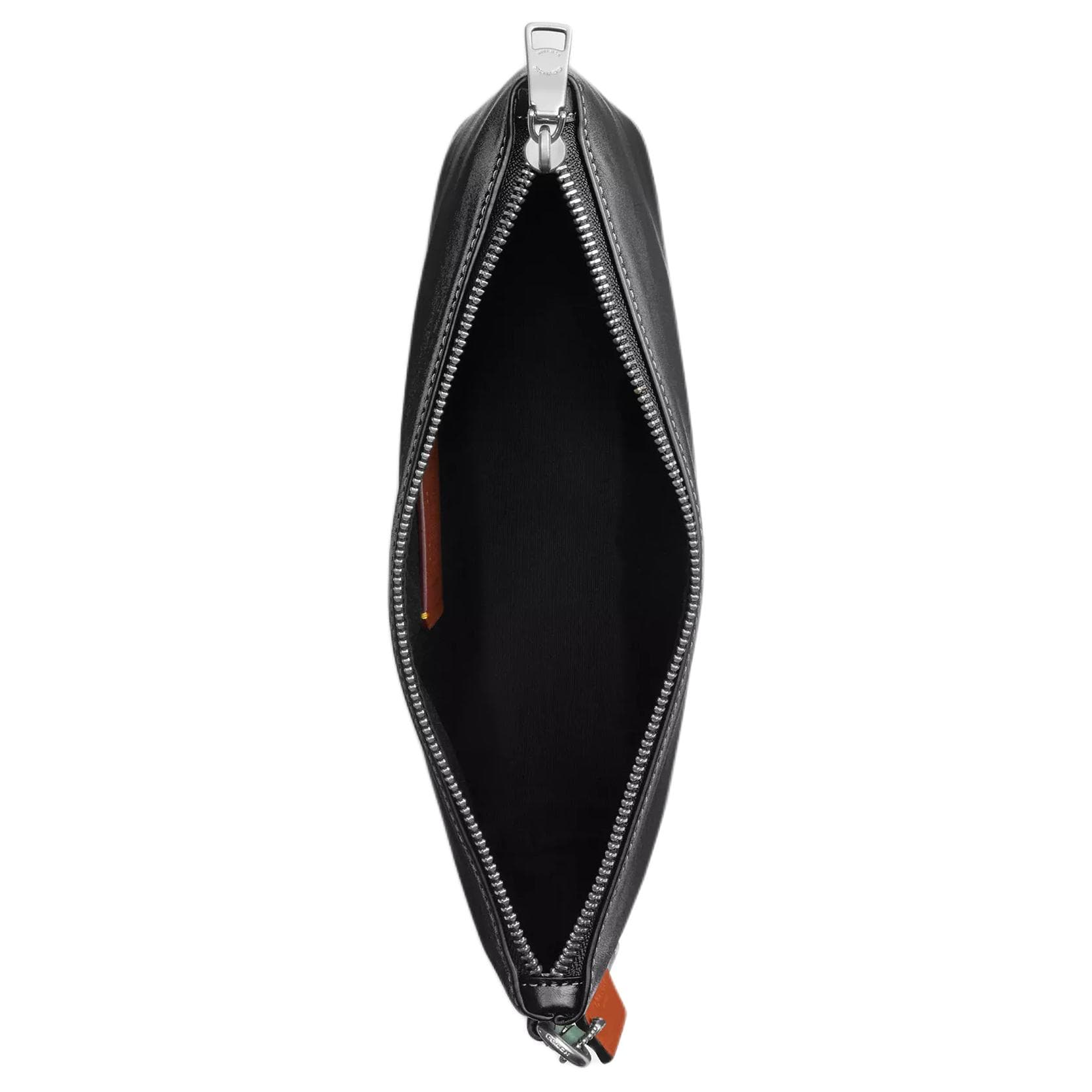Сумка COACH Сумка из кожи с телячьей кожей средний размер черная с шармом - изображение 2