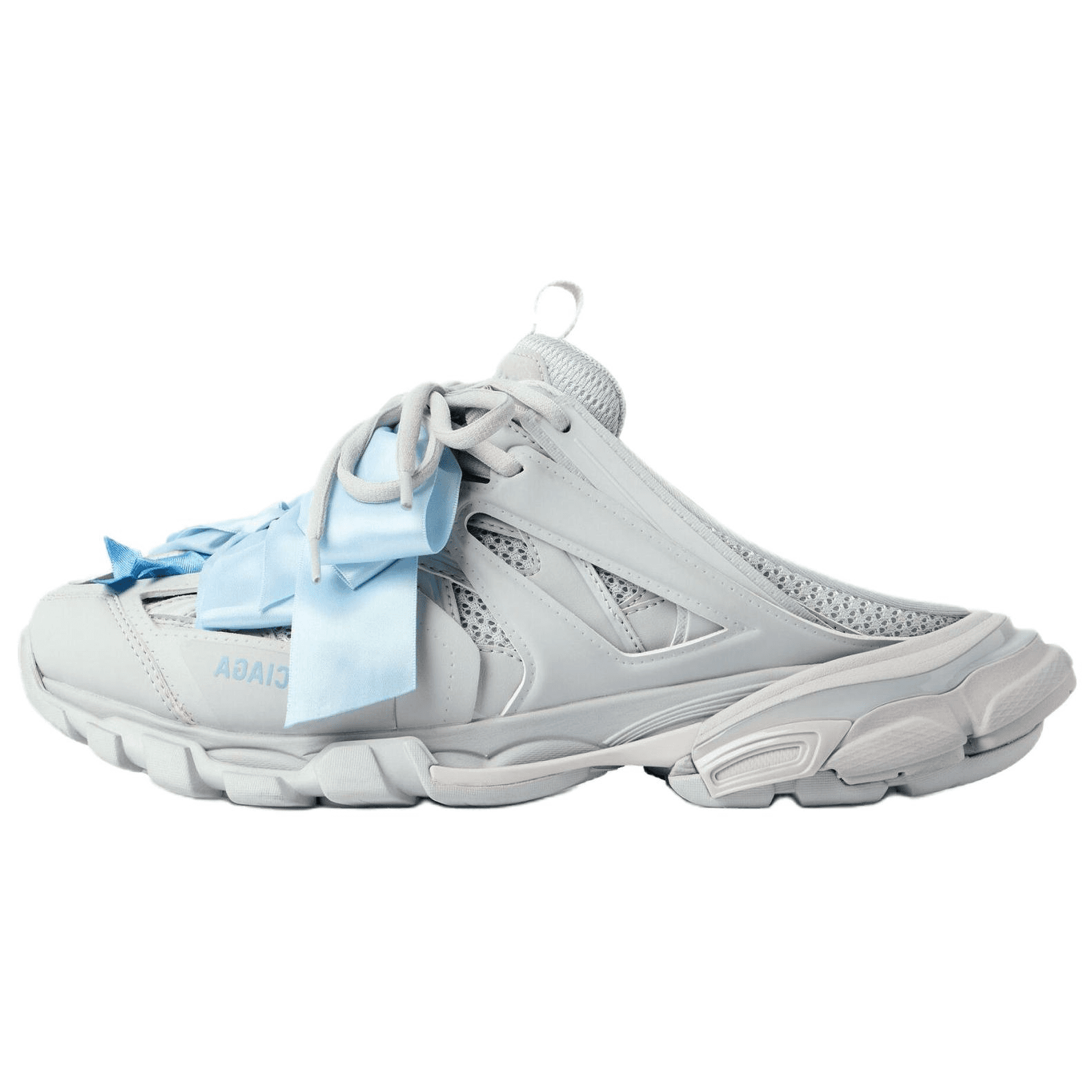 Кроссовки Balenciaga Track Арочный Low Топ Толстая Подошва Кроссовки Женские Серый и Светло-Синий - изображение 1