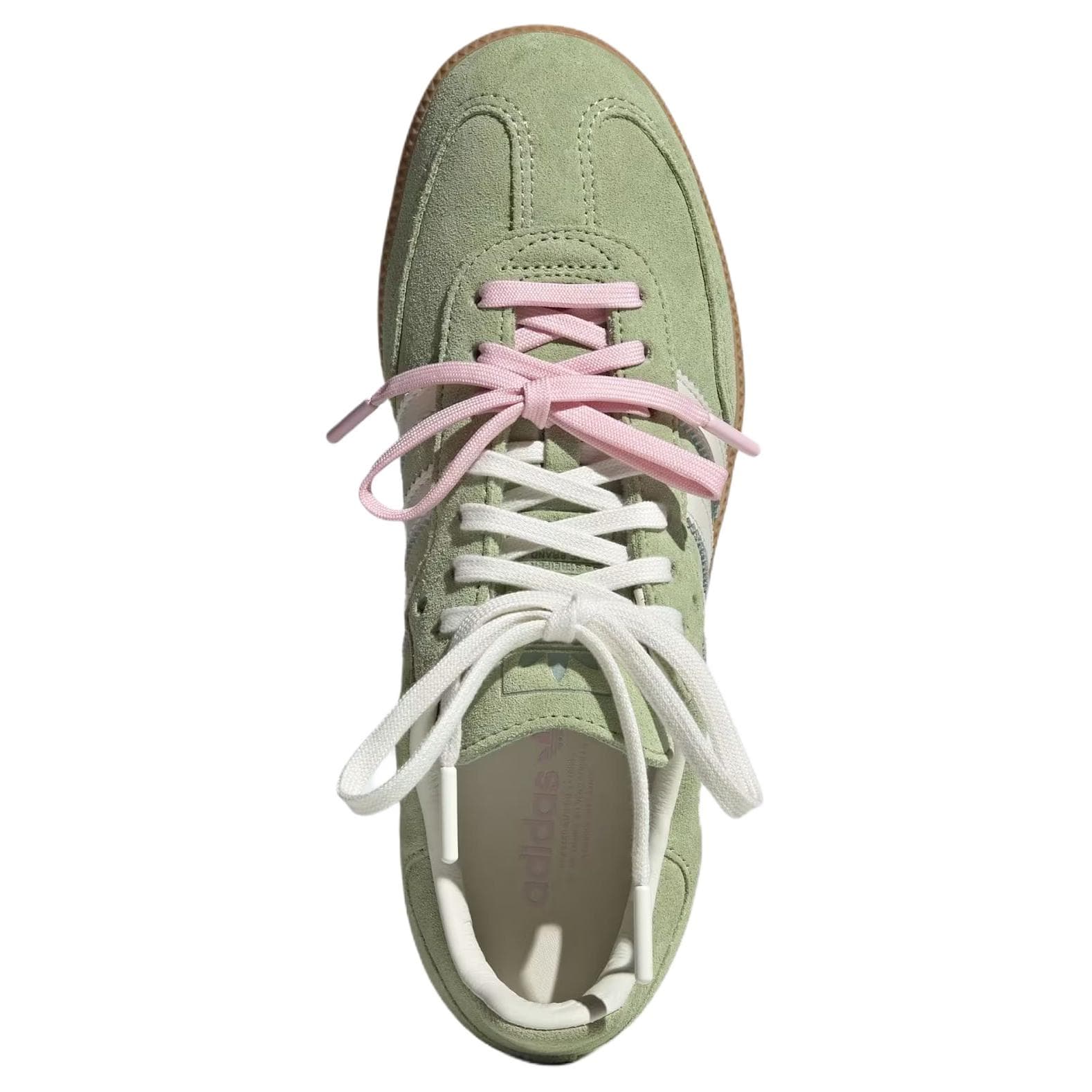 Кроссовки Adidas Originals x Молли Mae Samba Устойчивые к истиранию немецкие армейские кроссовки Женские Лаймово-зеленый - изображение 4