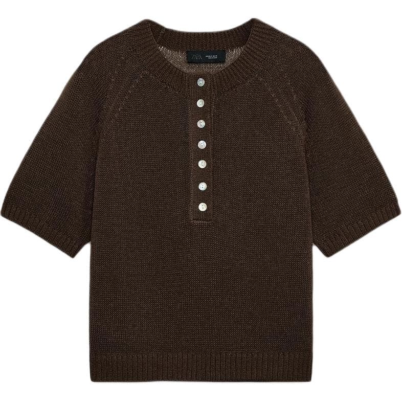 Кардиган ZARA Коричневые Женские Свитера - изображение 1