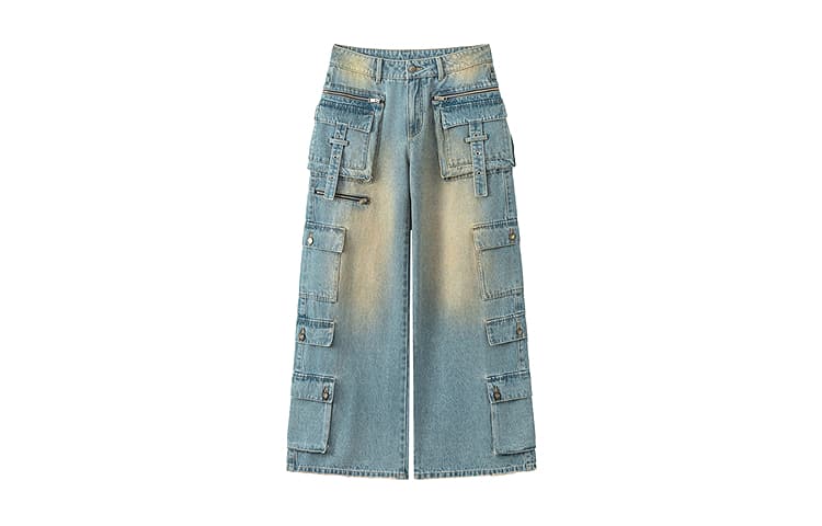 Джинсы CHUU Medium Denim Blue Women's Jeans CHUU Средний деним синий женский джинсы - изображение 1