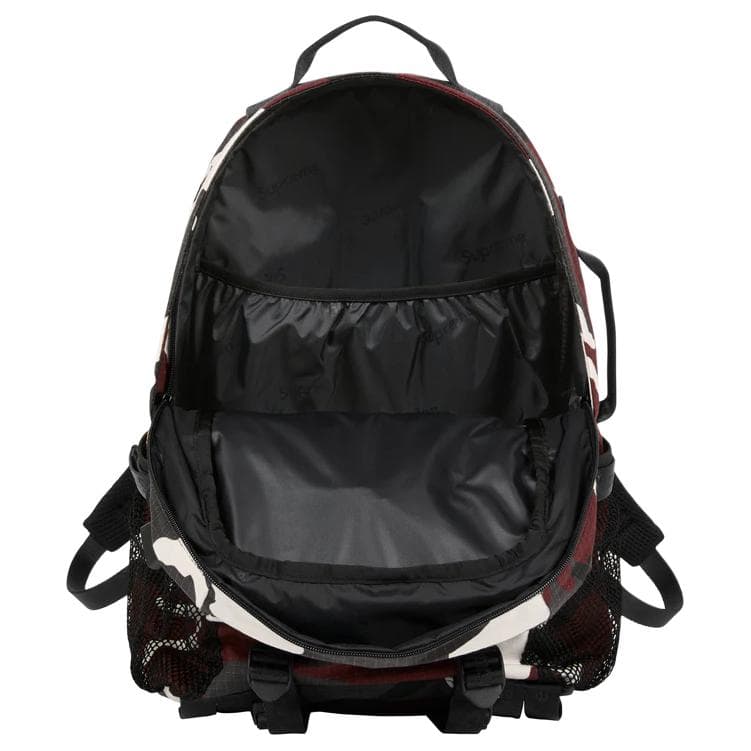 Рюкзак Supreme CORDURA® Хлопковая смесь Резистентная к разрыву ткань Рюкзак Унисекс Красный Камуфляж - изображение 4