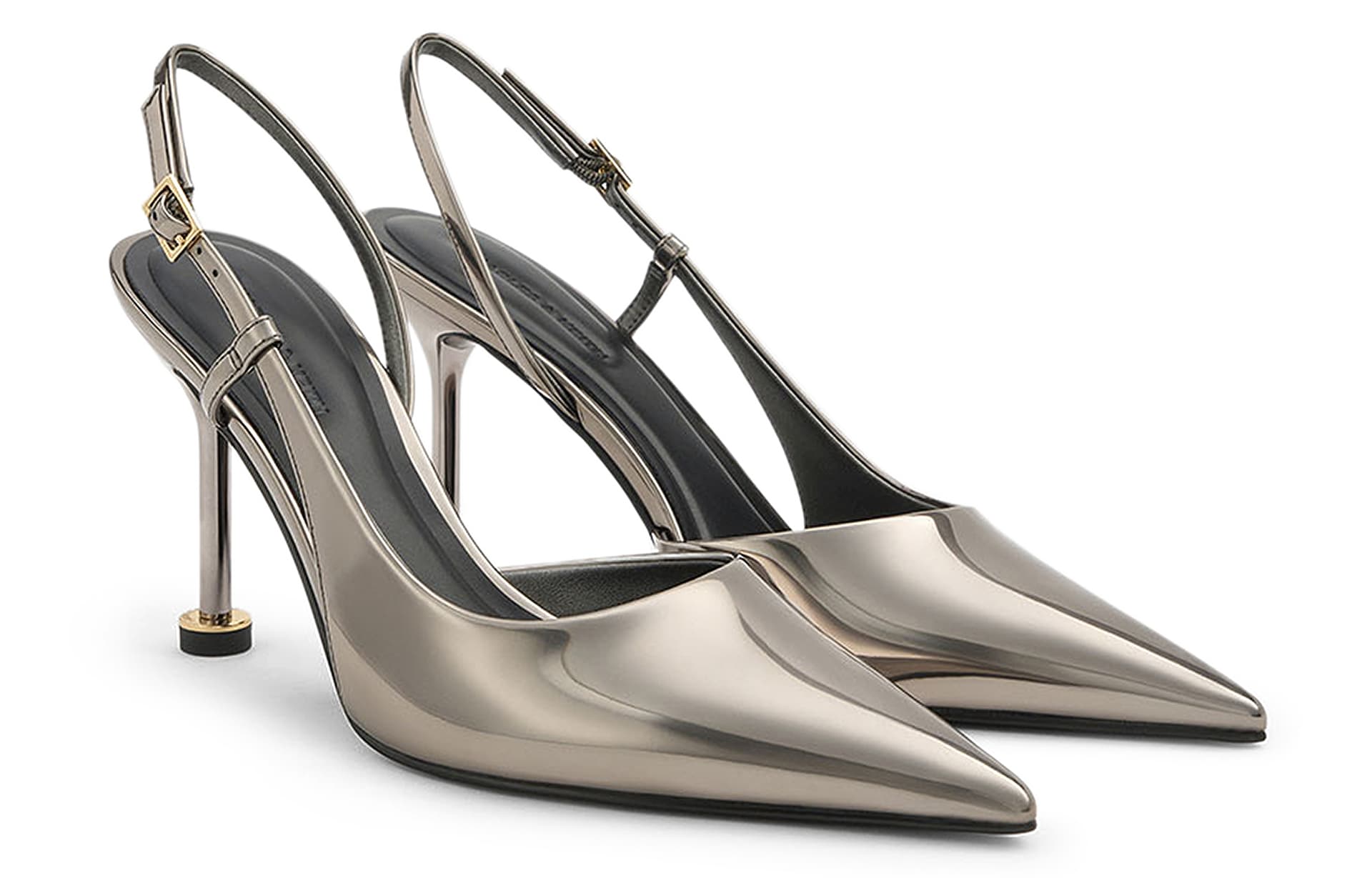 Туфли CHARLES KEITH Маленький CK PU (полиуретан) Узкий каблук Высокие каблуки 9 см Женские - изображение 2