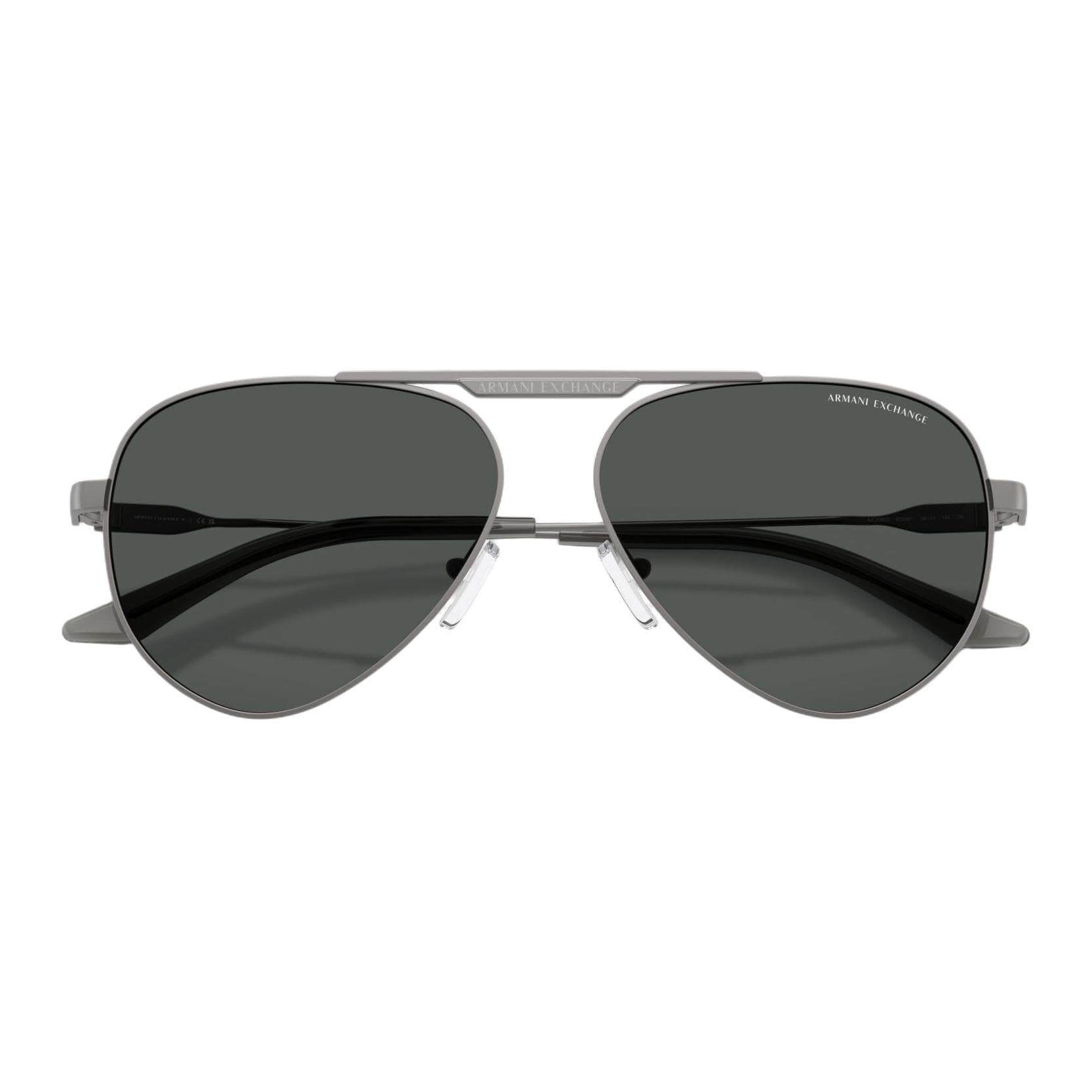 Солнцезащитные очки ARMANI EXCHANGEAE Металлические Aviator Солнцезащитные очки Унисекс Темно-серый - изображение 3