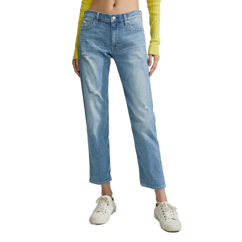 Джинсы Calvin Klein Джинсы Женские Джинсовый Светло-Синий - изображение 7
