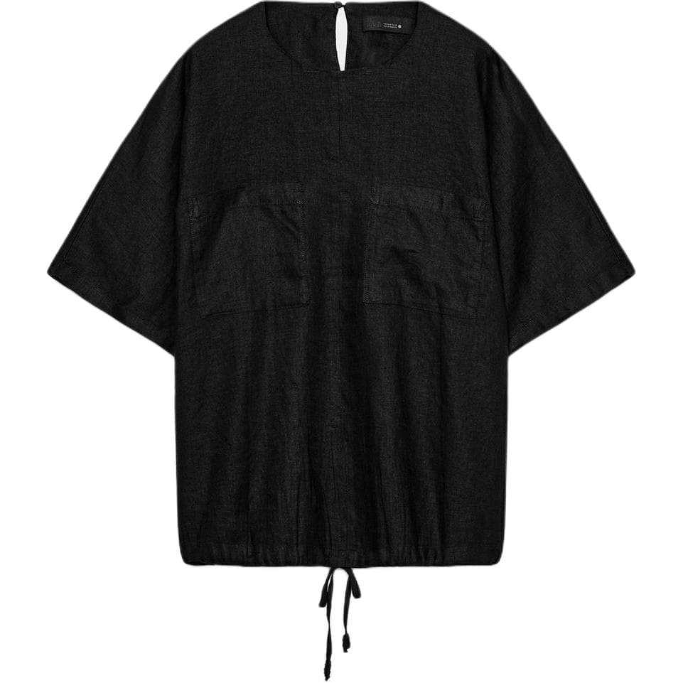 Футболка ZARA ZW Черные Женские T-рубашки - изображение 1