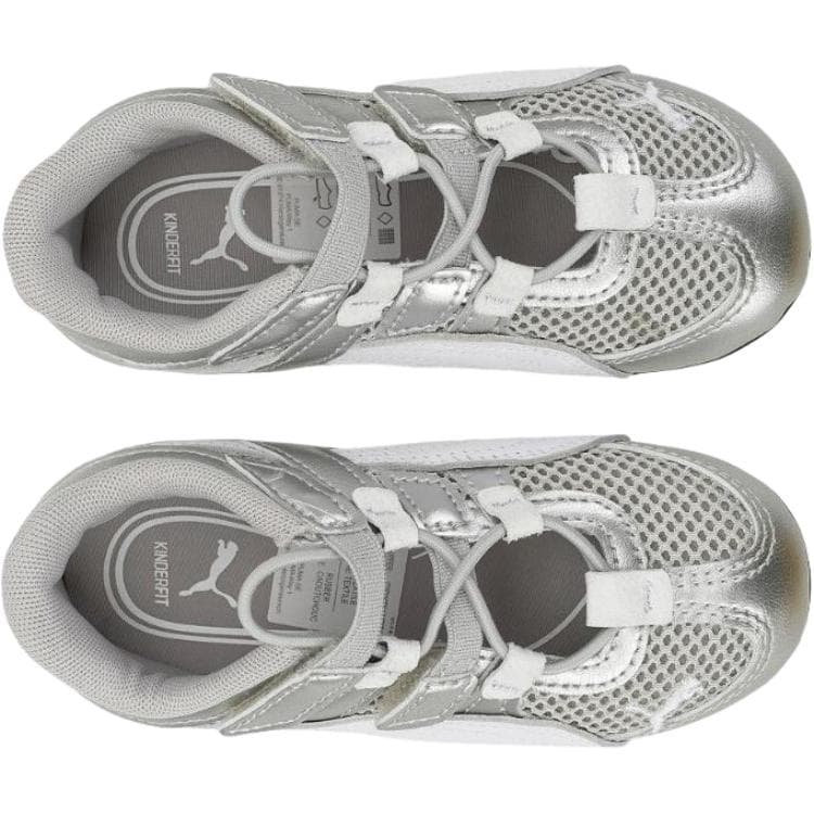 Кроссовки PUMA Speedcat Go Low Топ Обувь для малышей Серебристо-белый Infant and Toddler - изображение 4