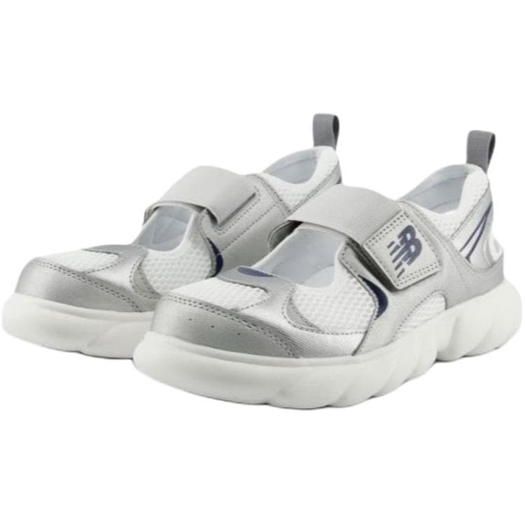 Сандалии New Balance NB 230 Ткань Устойчивая к истиранию Дышащие Поддерживающие Детские Сандалии Серебристый Белый Подростки - изображение 2