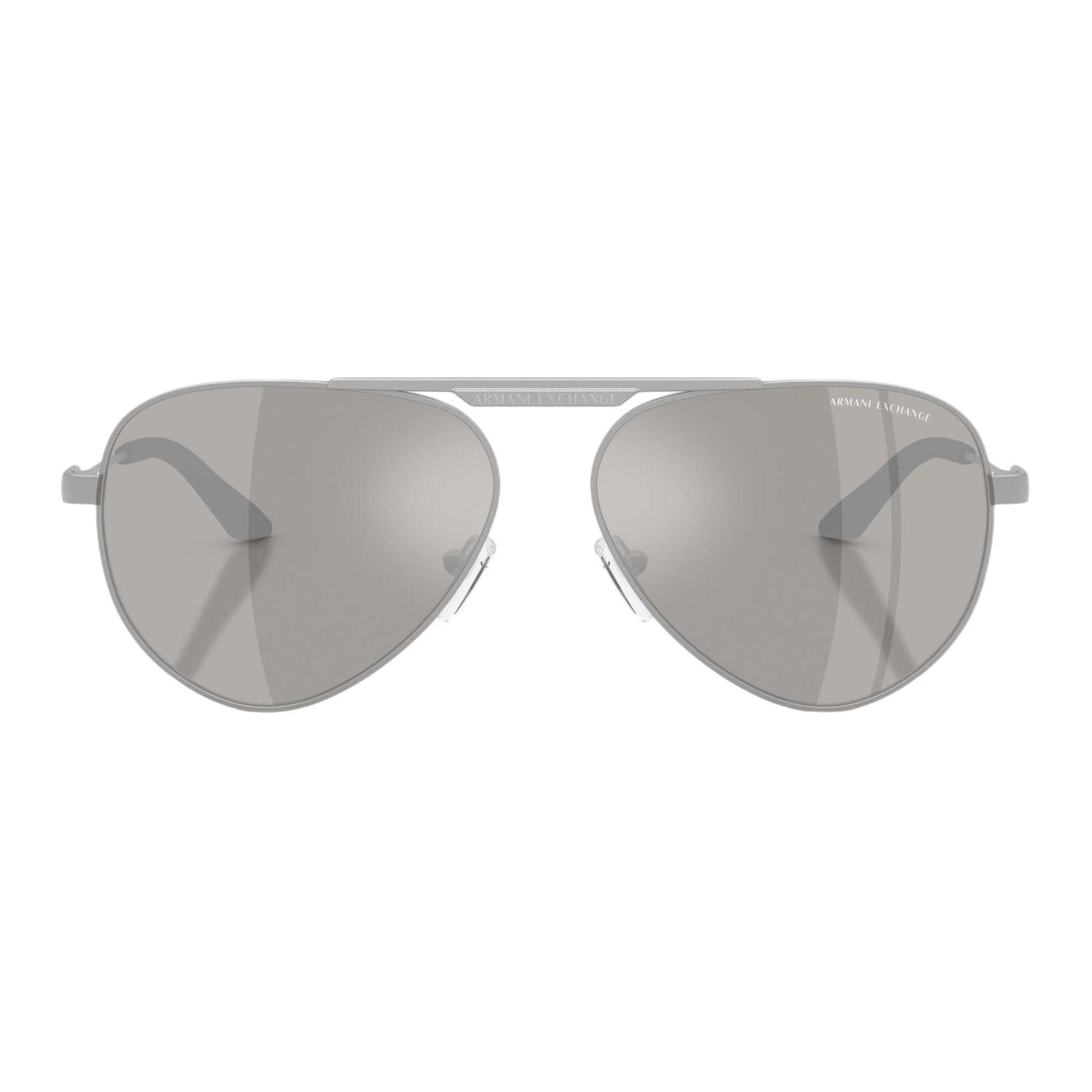 Солнцезащитные очки ARMANI EXCHANGEAE Металлические Aviator Солнцезащитные очки Унисекс Светло-серый - изображение 2