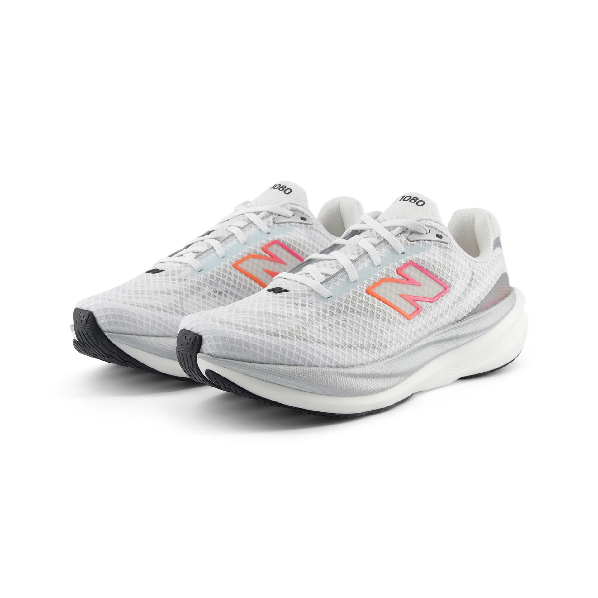 Кроссовки для бега New Balance 1080v15 Low Топ Беговые кроссовки Мужской Серый белый - изображение 3