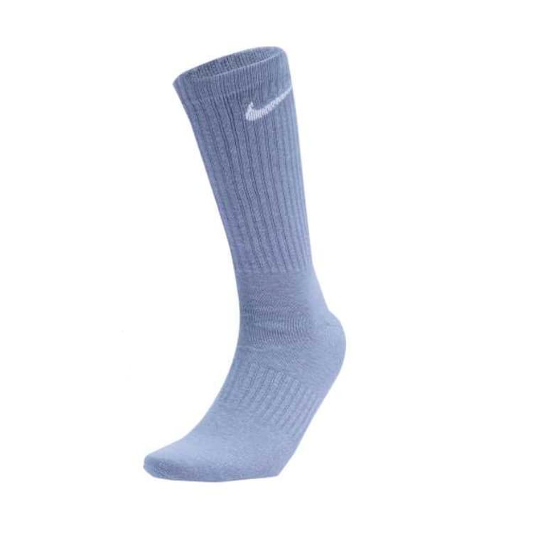 Носки Nike Dri Fit Темно-сланцево-серый Белый Бело-золотой фиолетовый Белый Освежающий вариант Серебристый белый 3 упаковки Унисекс Носки Crew - изображение 4