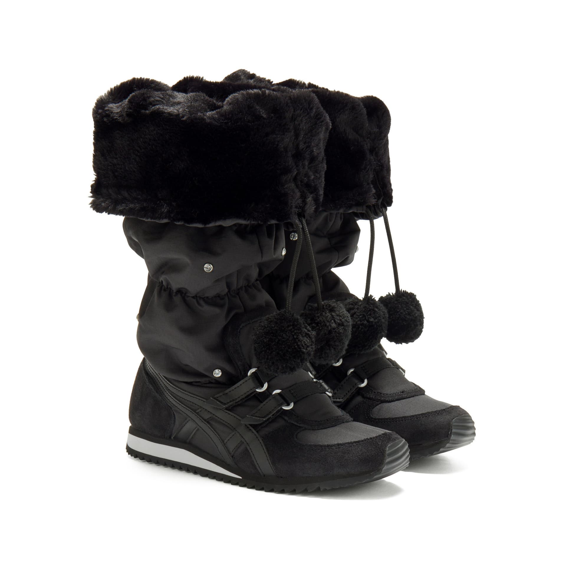 Кроссовки Onitsuka Tiger WINTER HEAVEN Высокие повседневные кроссовки Женские Черные - изображение 5
