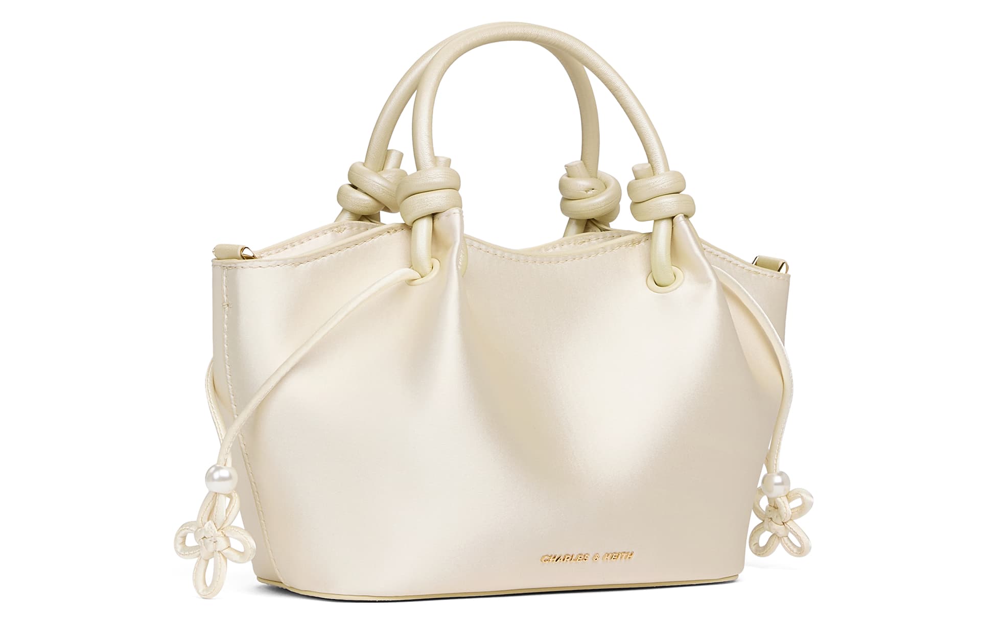 Сумка CHARLES KEITH Ткань Сумки Маленькие Женские Красный Топленое масло - изображение 2