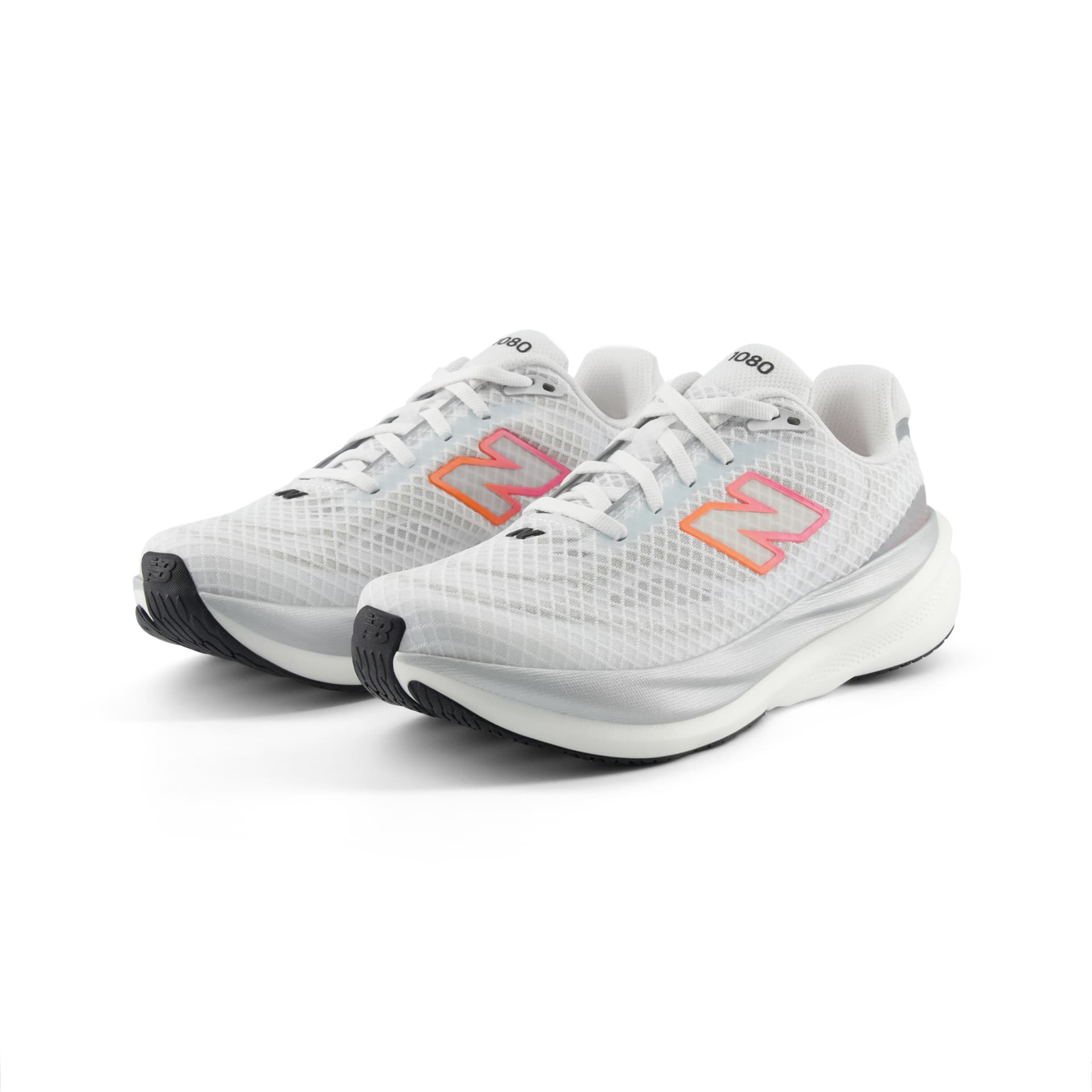 Кроссовки для бега Кроссовки для бега New Balance 1080v15 Женские Серый Белый B Ширина корпуса - изображение 3