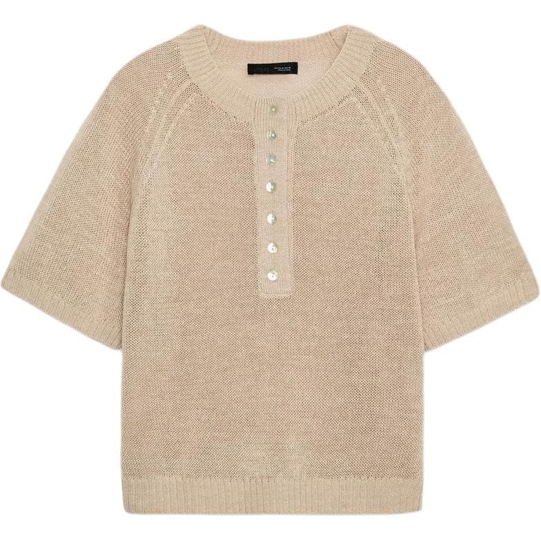 Кардиган ZARA Песок Женские Свитера - изображение 1