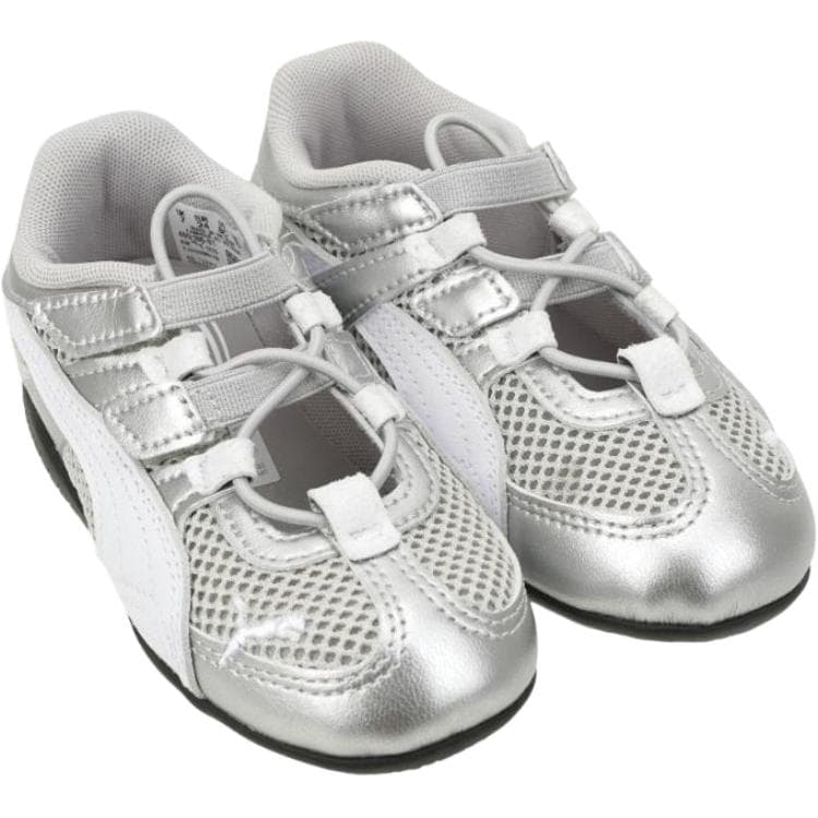 Кроссовки PUMA Speedcat Go Low Топ Обувь для малышей Серебристо-белый Infant and Toddler - изображение 3