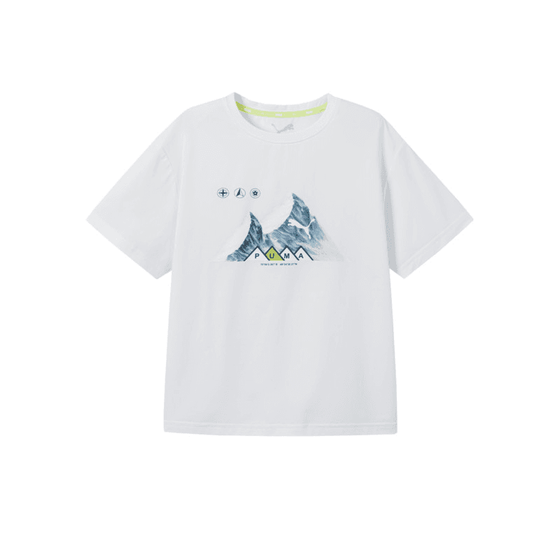 PUMA Natural White 10101 Детский Быстросохнущая T-Рубашка - изображение 1