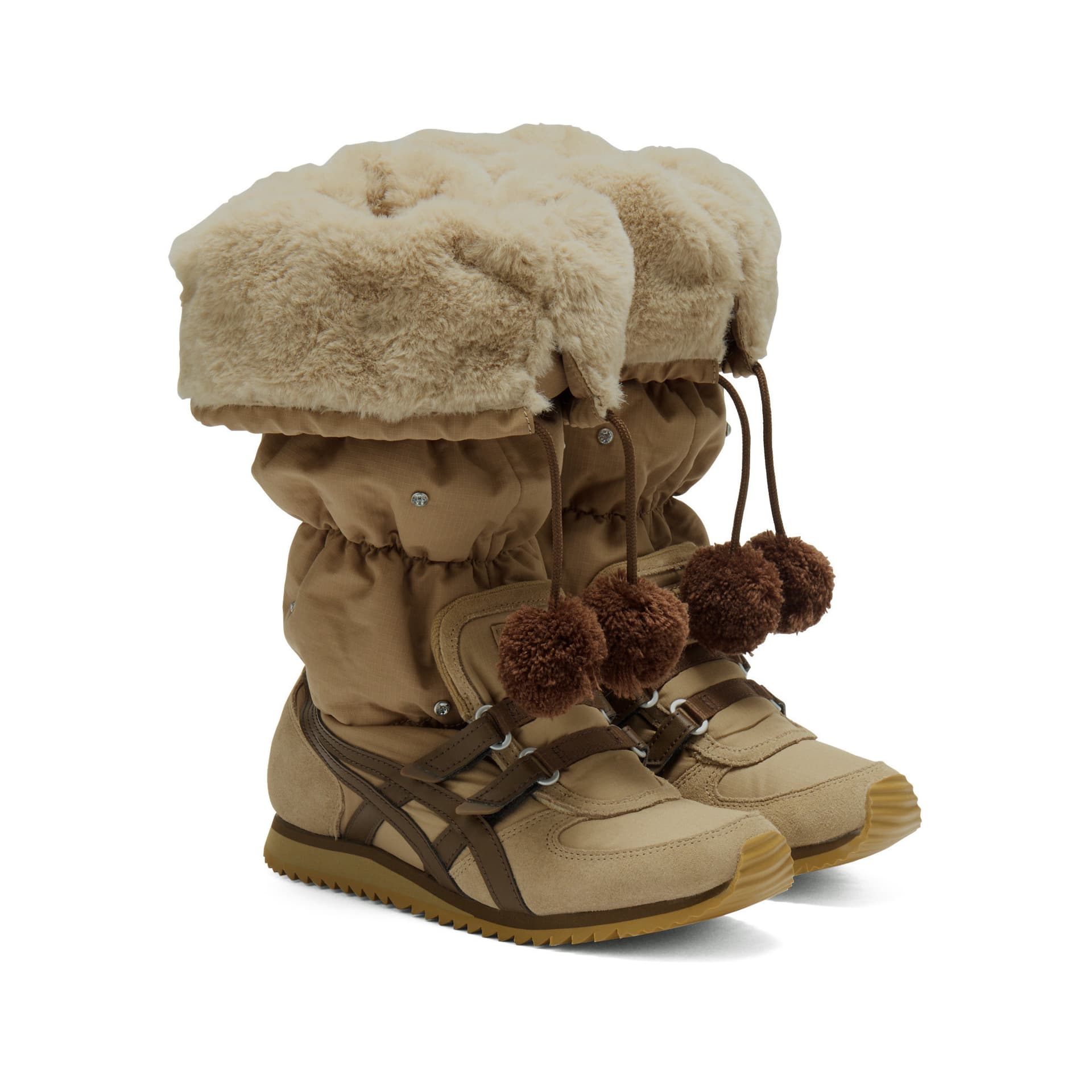 Кроссовки Onitsuka Tiger WINTER HEAVEN Высокие повседневные кроссовки женские коричневые - изображение 5