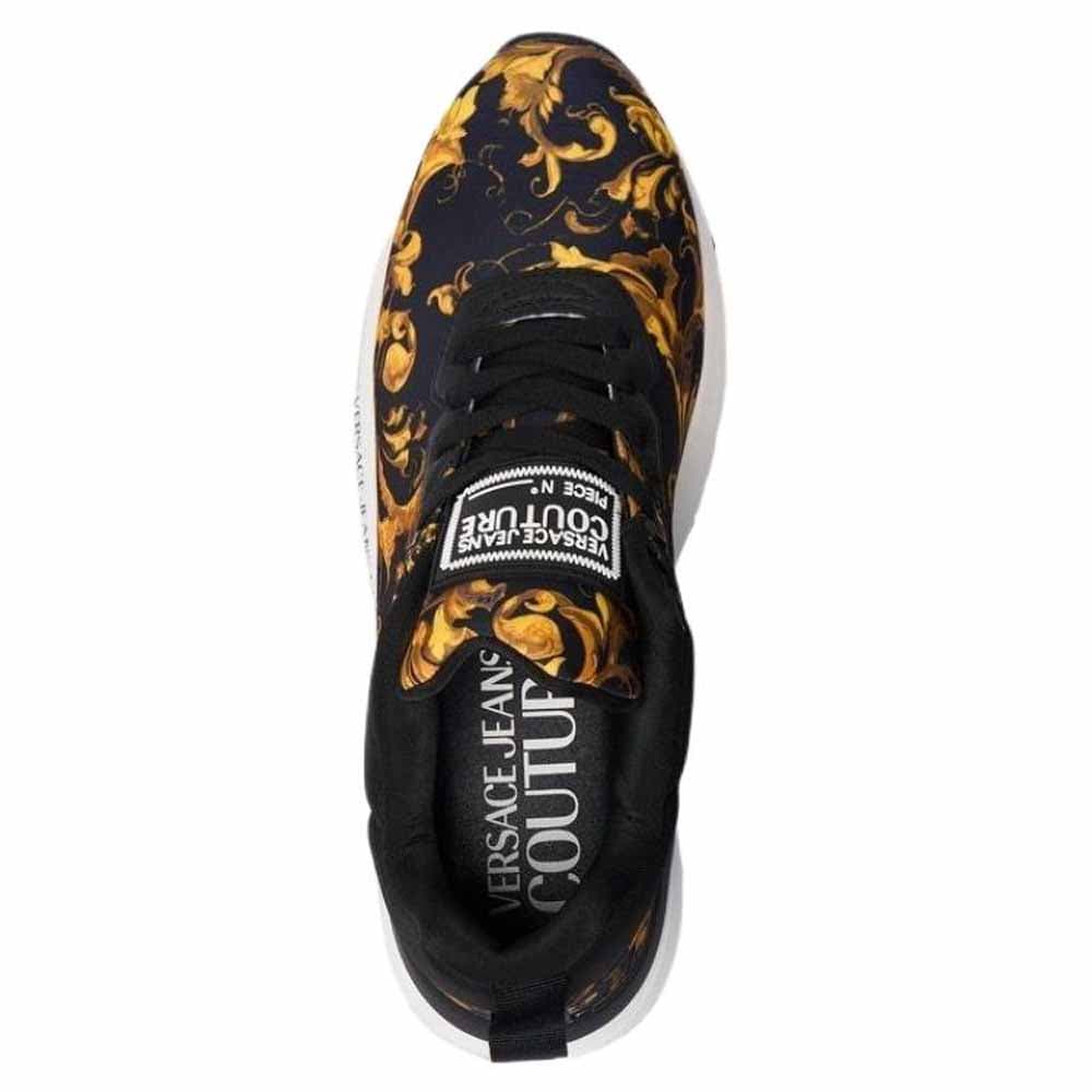 Кроссовки VERSACE JEANS COUTURE Low Топ Повседневная обувь Мужской Черный - изображение 4
