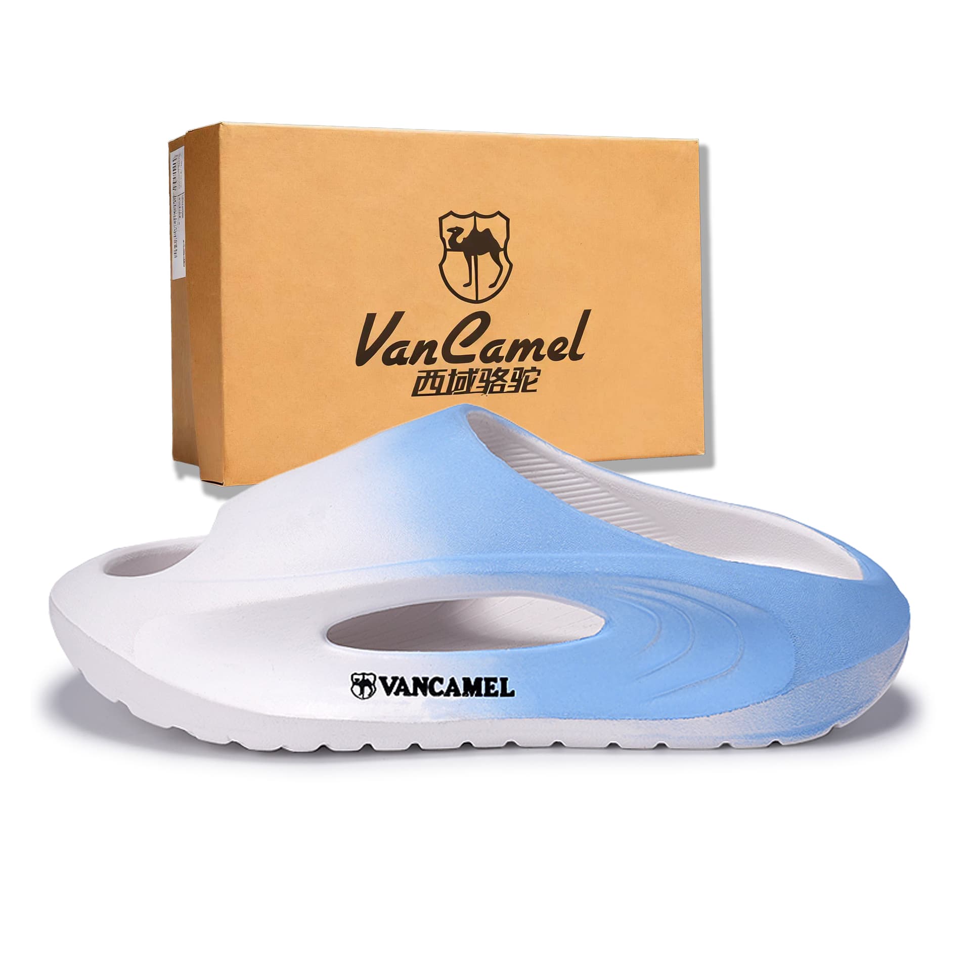 Сандалии VanCamel ЭВА Амортизация Быстросохнущие Противоскользящие Устойчивые к истиранию Шлепанцы Унисекс - изображение 1