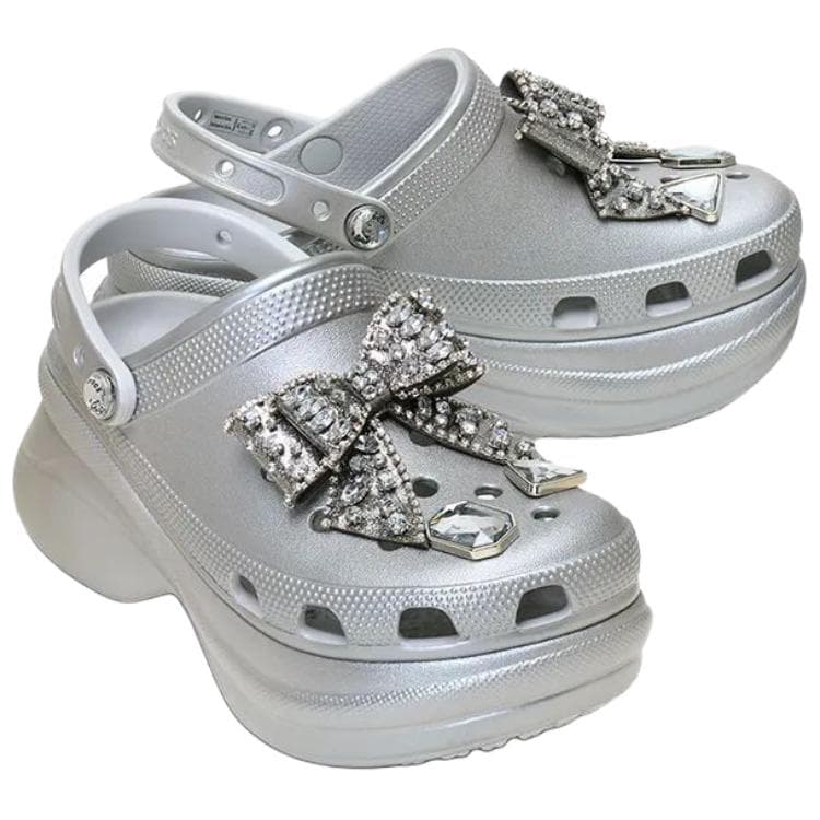 Сабо Crocs Кит Сабо резиновые Женские Серебряные - изображение 3