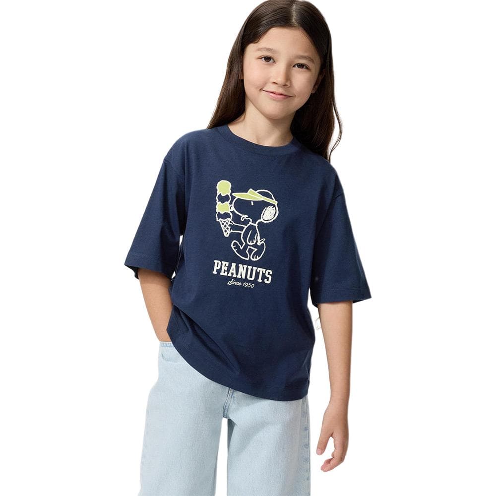 Футболка UNIQLO Темно-синие детские рубашки T - изображение 1