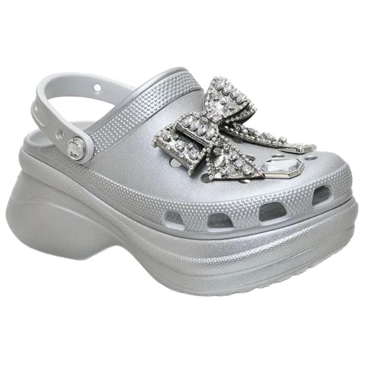 Сабо Crocs Кит Сабо резиновые Женские Серебряные - изображение 2