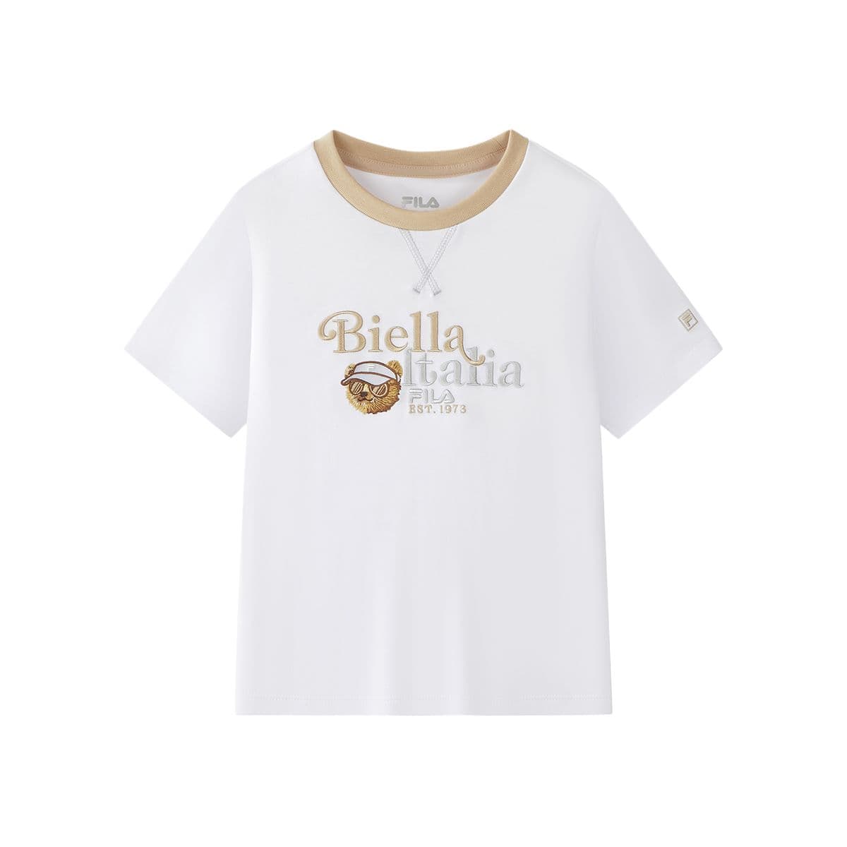 Футболка FILA KIDS Стандартный Белый Детская Рубашка T - изображение 1