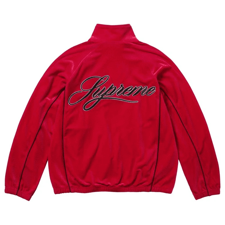 Куртка Supreme SS26 Week6 Велюр Сетчатая ткань Дорожка Куртка Унисекс - изображение 2