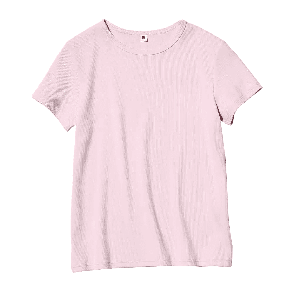 Футболка UNIQLO 10 Пастельно-розовые Детские Рубашки - изображение 1