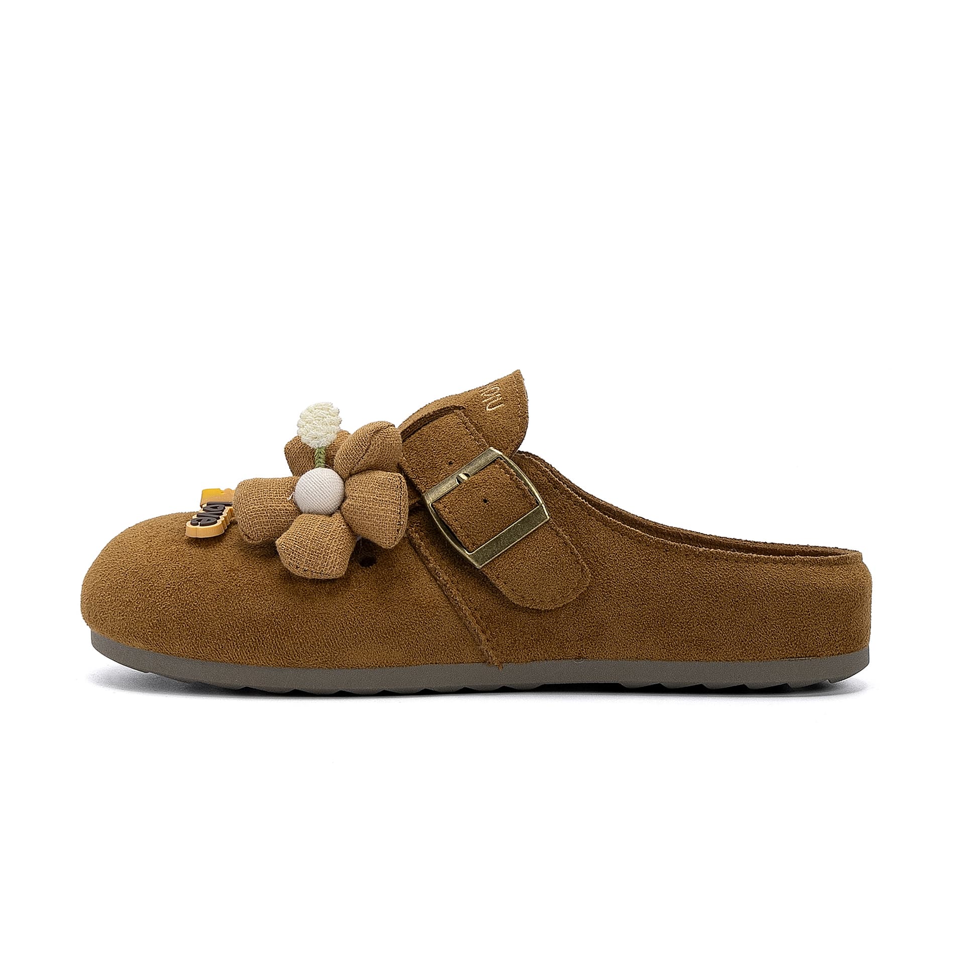 Сандалии HUANQIU ПВХ с вырезами Обувь Birkenstock Женская Коричневая - изображение 1