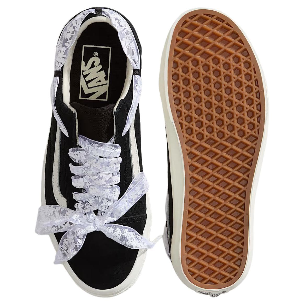 Кроссовки Vans Old Skool Low Топ Скейтборд Обувь Унисекс Черный - изображение 4