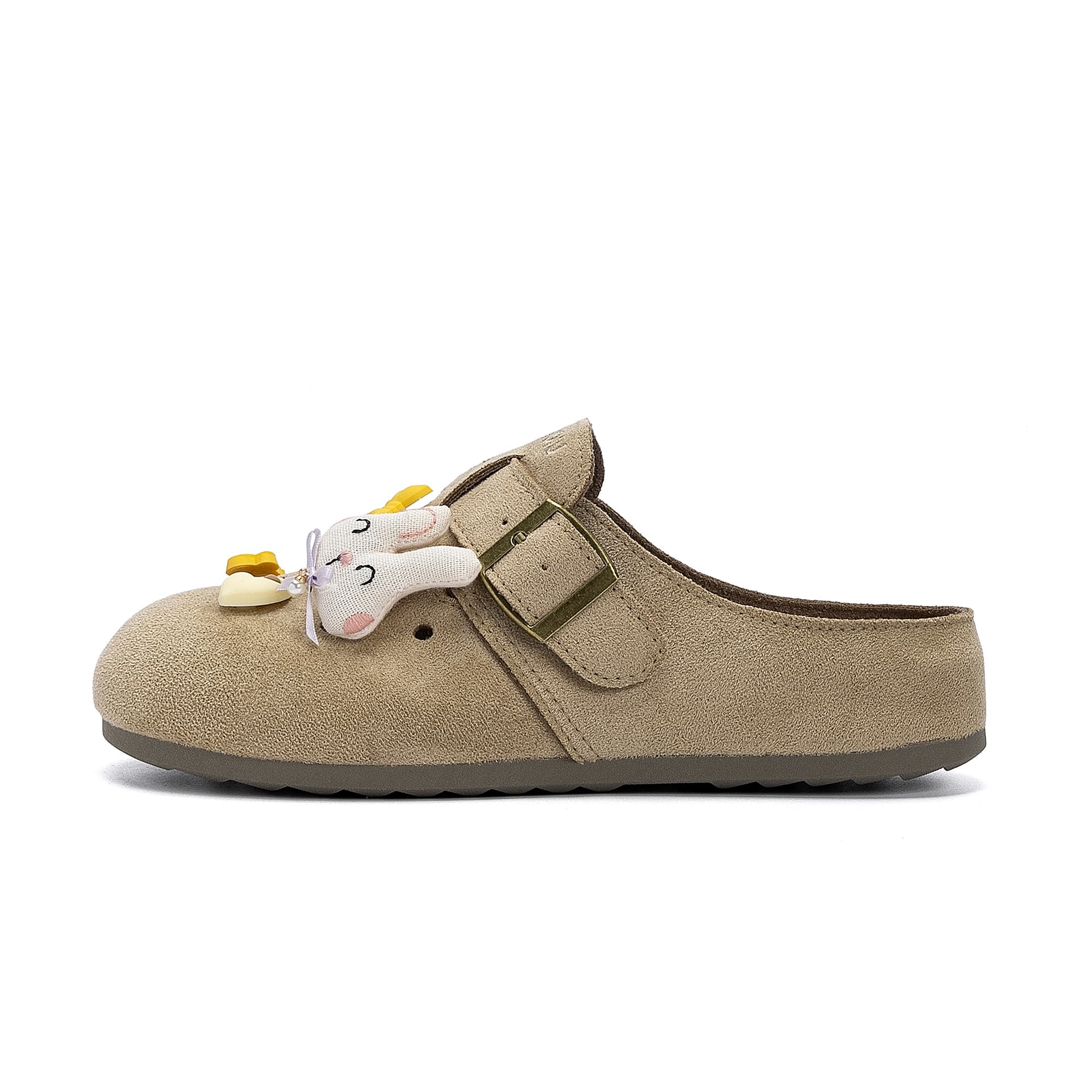 Сандалии HUANQIU ПВХ с вырезами Обувь Birkenstock Женская Абрикос - изображение 1