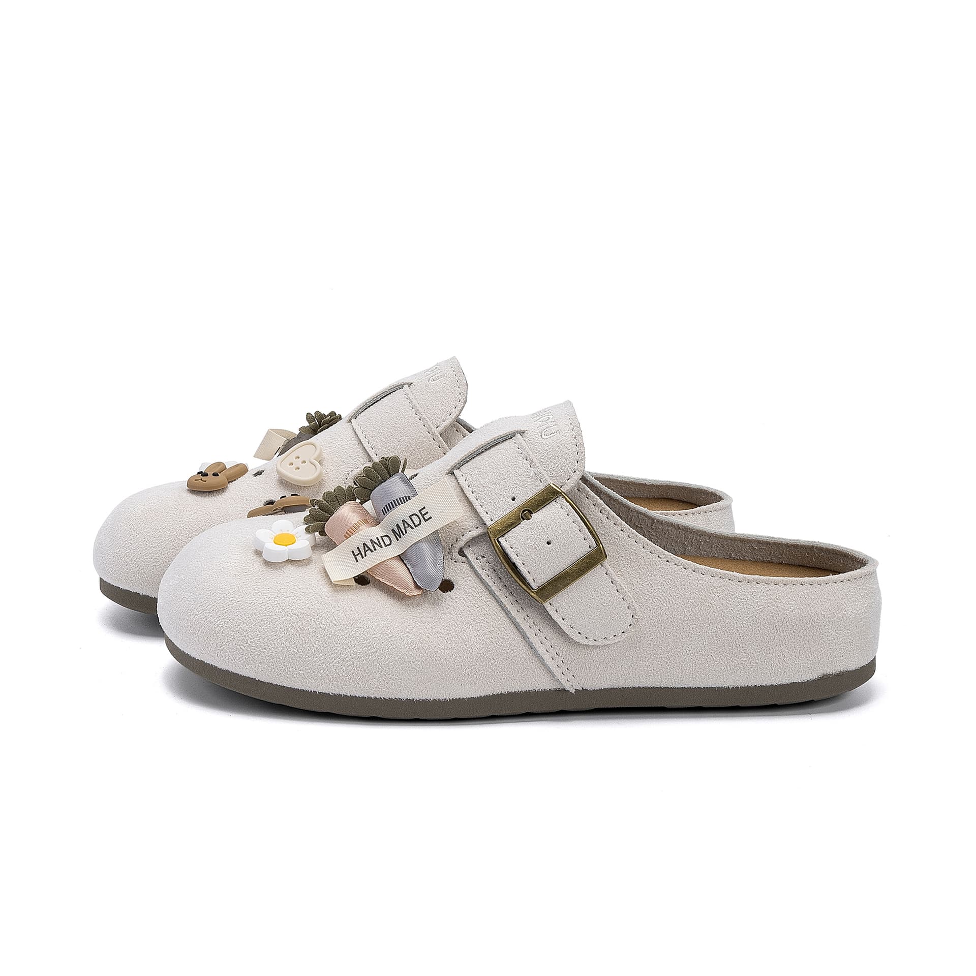 Сандалии HUANQIU Обувь Birkenstock Женская Серого цвета - изображение 2
