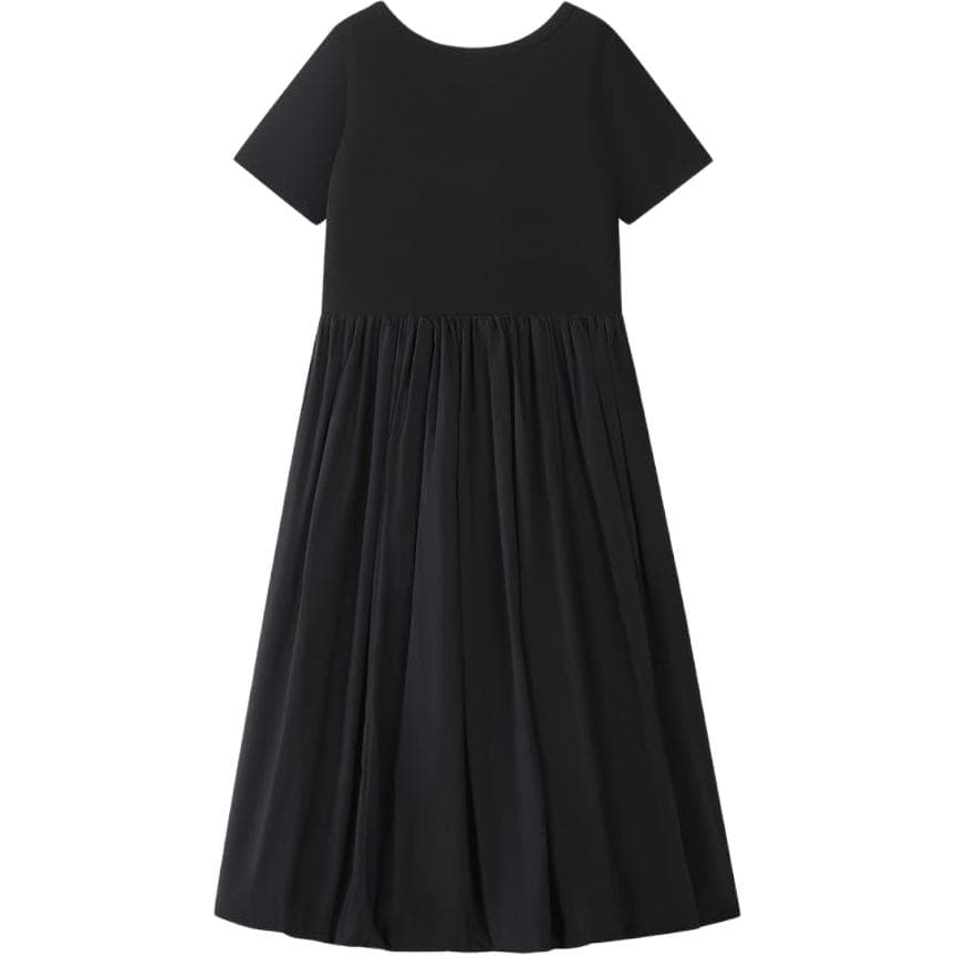 Платье FILA FUSION Жизнь Короткий Sleeved Платье Женские Глубокий черный - изображение 2