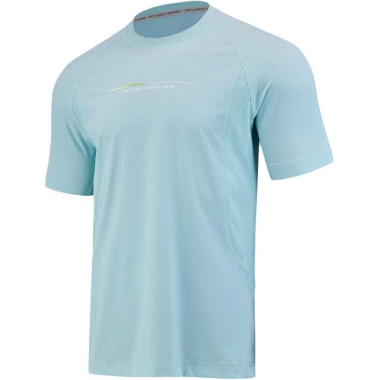 Футболка DECATHLON Светло-зеленый Бирюзовый Многоцветный Мужская T-рубашка - изображение 1