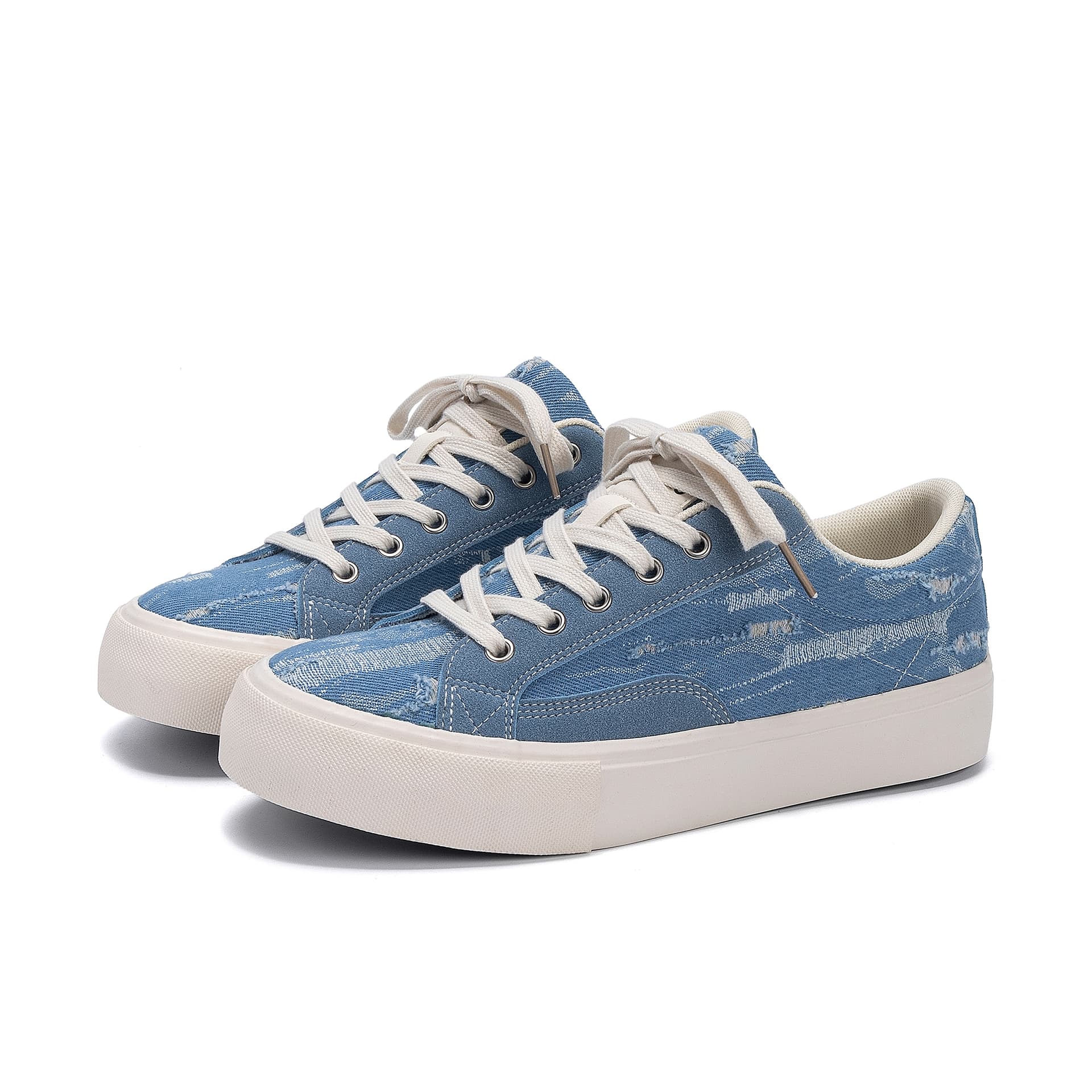Кеды HUANQIU Износостойкие Легкие Низкие Кеды Мужские Джинсово-синие - изображение 5