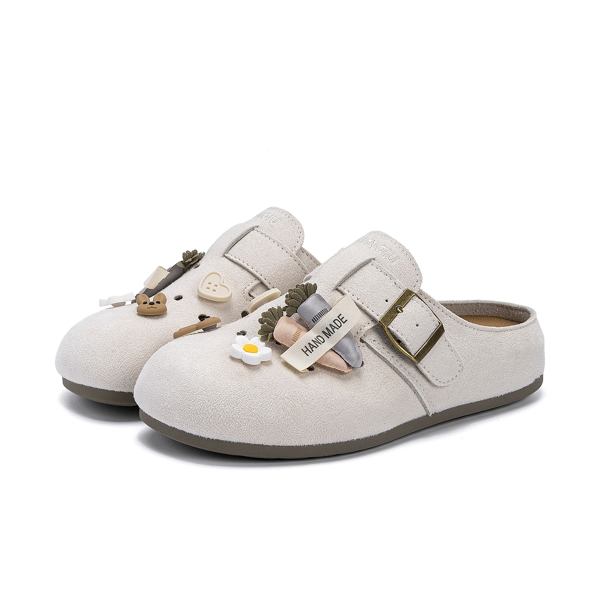 Сандалии HUANQIU Обувь Birkenstock Женская Серого цвета - изображение 3