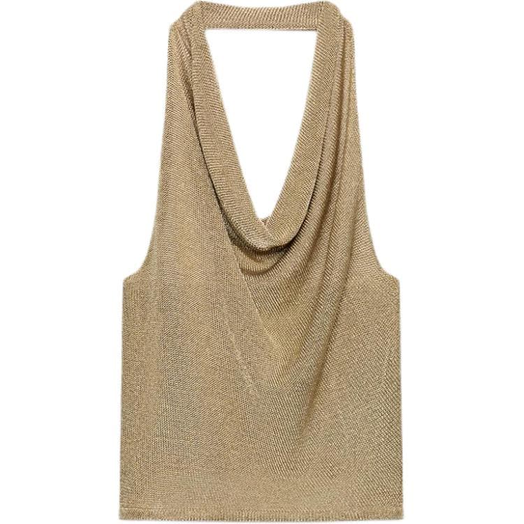 Майка ZARA Золото Женские Майки - изображение 1