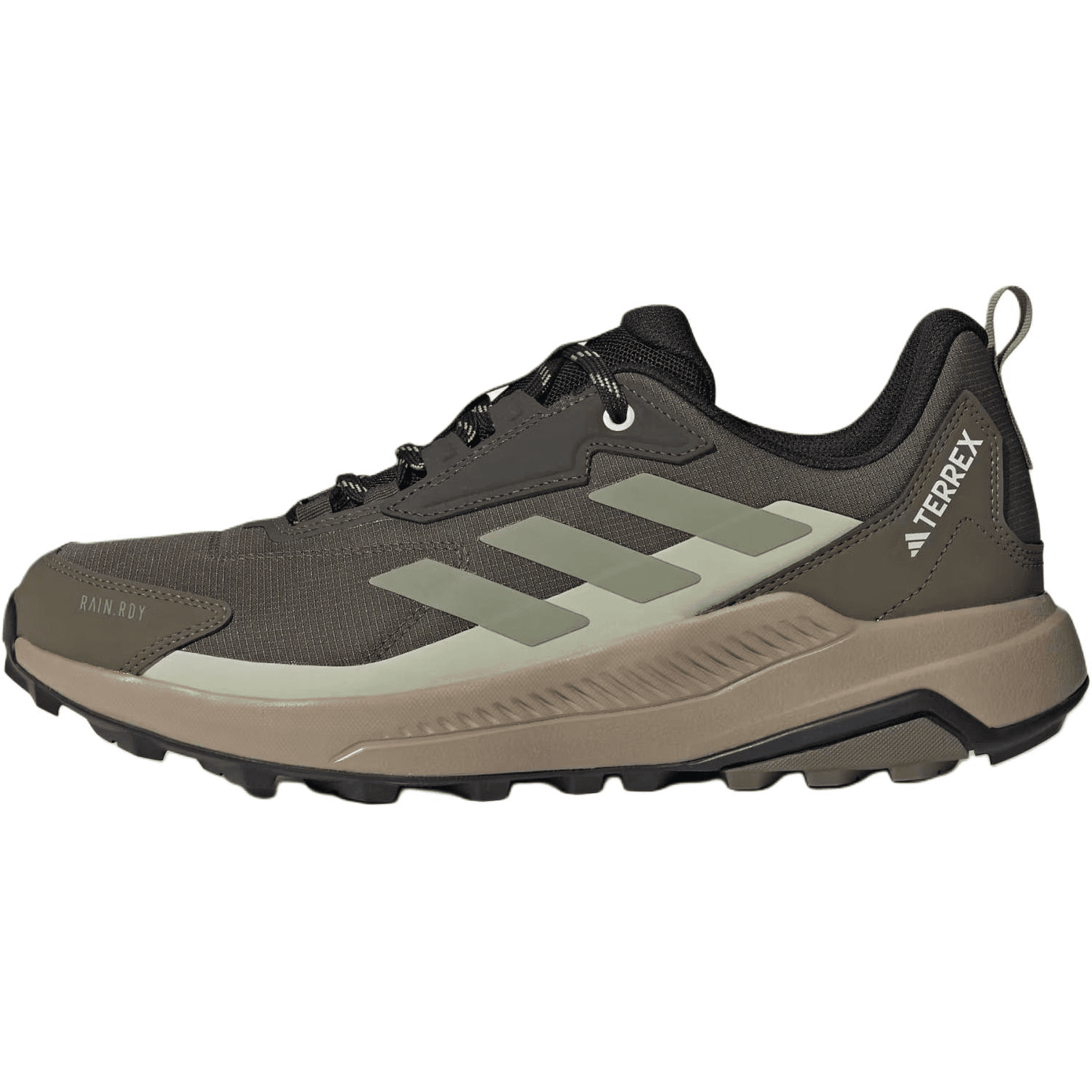 Кроссовки Adidas TERREX Anylander Водонепроницаемая Обувь для похода с низким профилем Мужская Темно-серый Армейский зеленый - изображение 1
