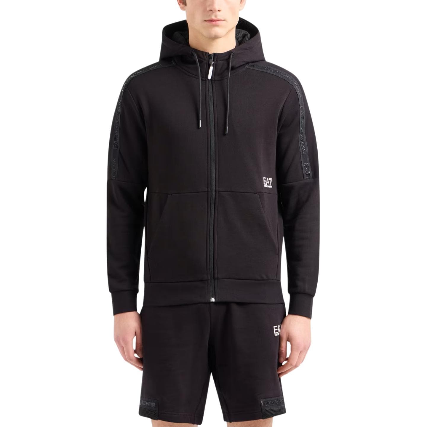 Кофта EMPORIO ARMANI EA7 Свитшот Мужской Черный - изображение 3