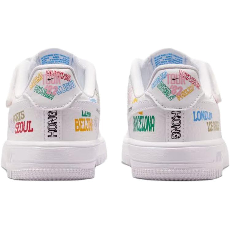 Кроссовки Nike Air Force 1 Low Топ Детская Обувь для Скейтбординга Белая для Детей Возрастом 3-7 Лет - изображение 5